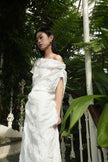 雪漫垂絲斜肩洋裝 Winter Willow Dress
