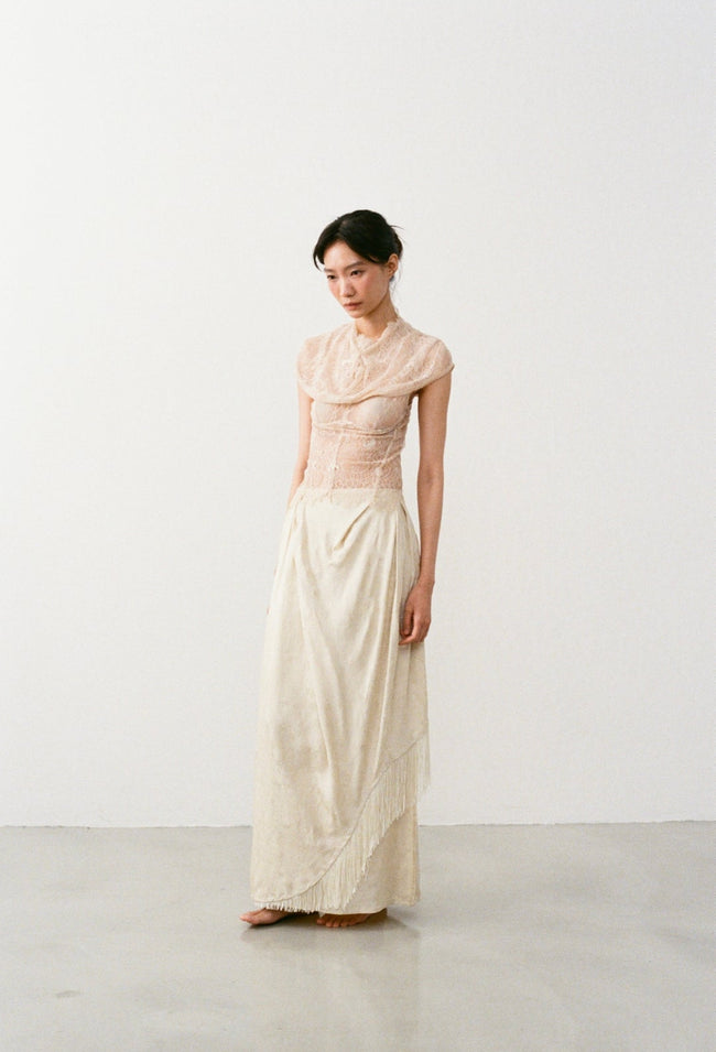 杏蕾絲上衣 LIGHT LACE TOP