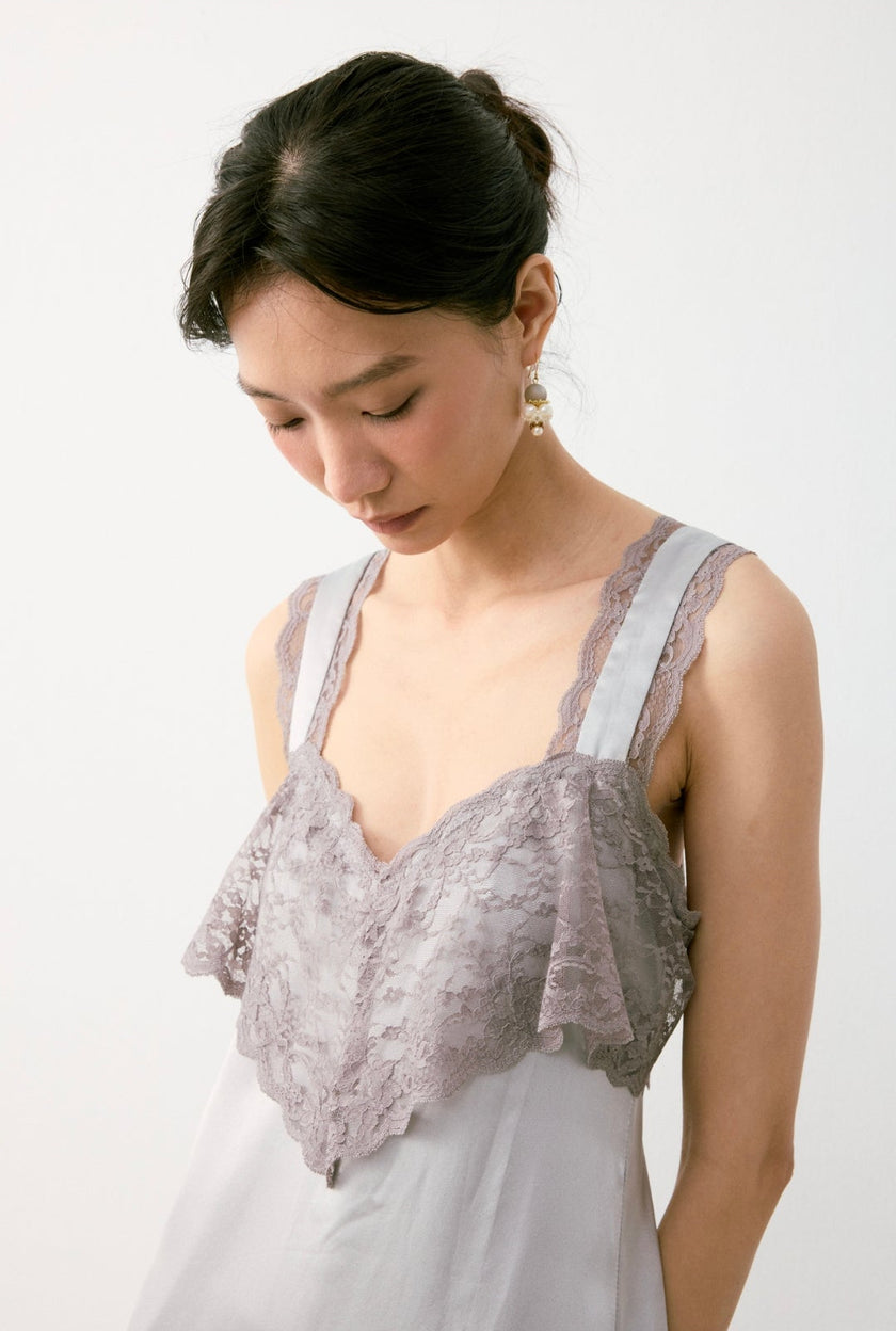蕾絲絲緞洋裝 SILK LACE DRESS