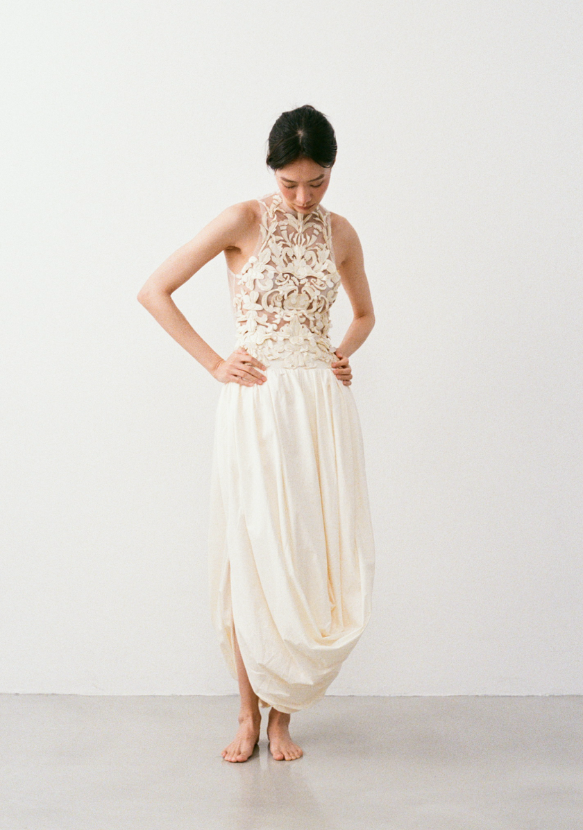 浮雕香水皮革手工上衣 LEATHER COUTURE TOP