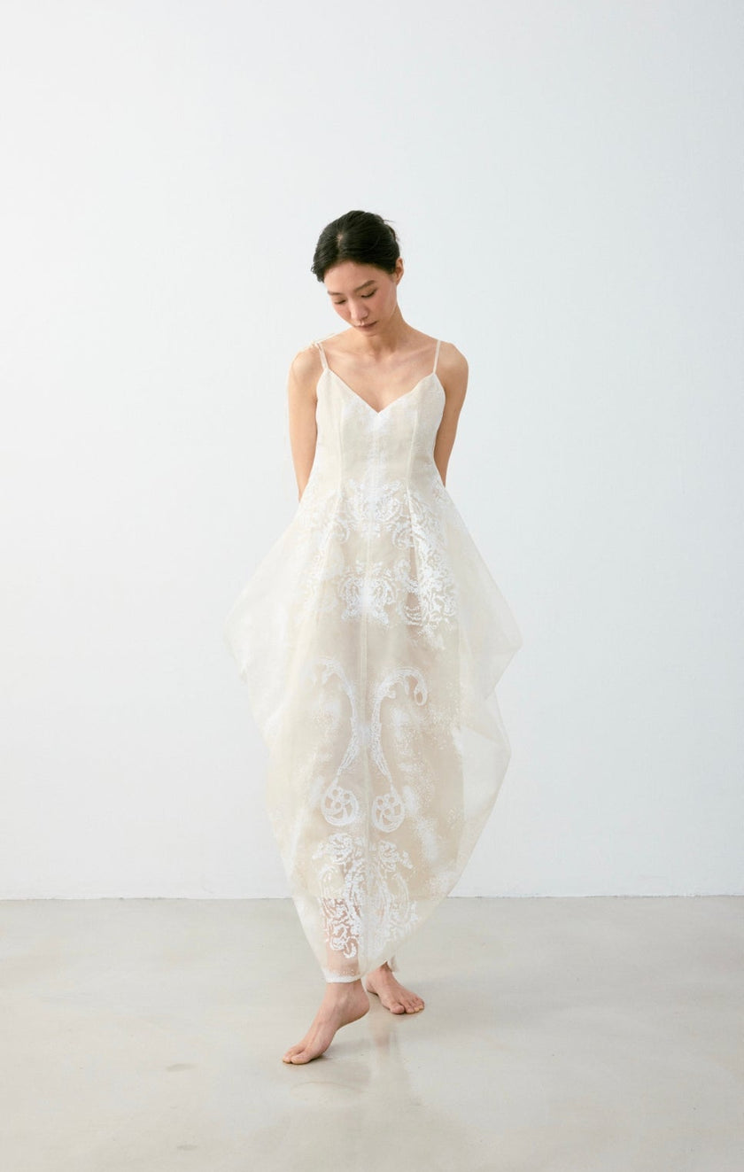 香水拓印細肩羅馬洋裝 PERFUME MEMORY STRAP ROMAN DRESS