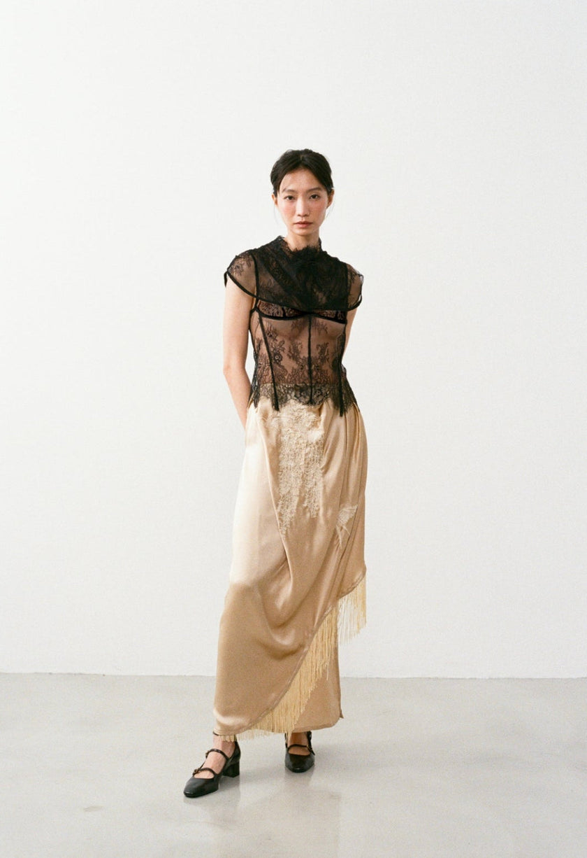 闇蕾絲上衣 DARK LACE TOP