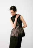 羽花瓶印花上衣 FEATHER PRINT PERFUME TOP