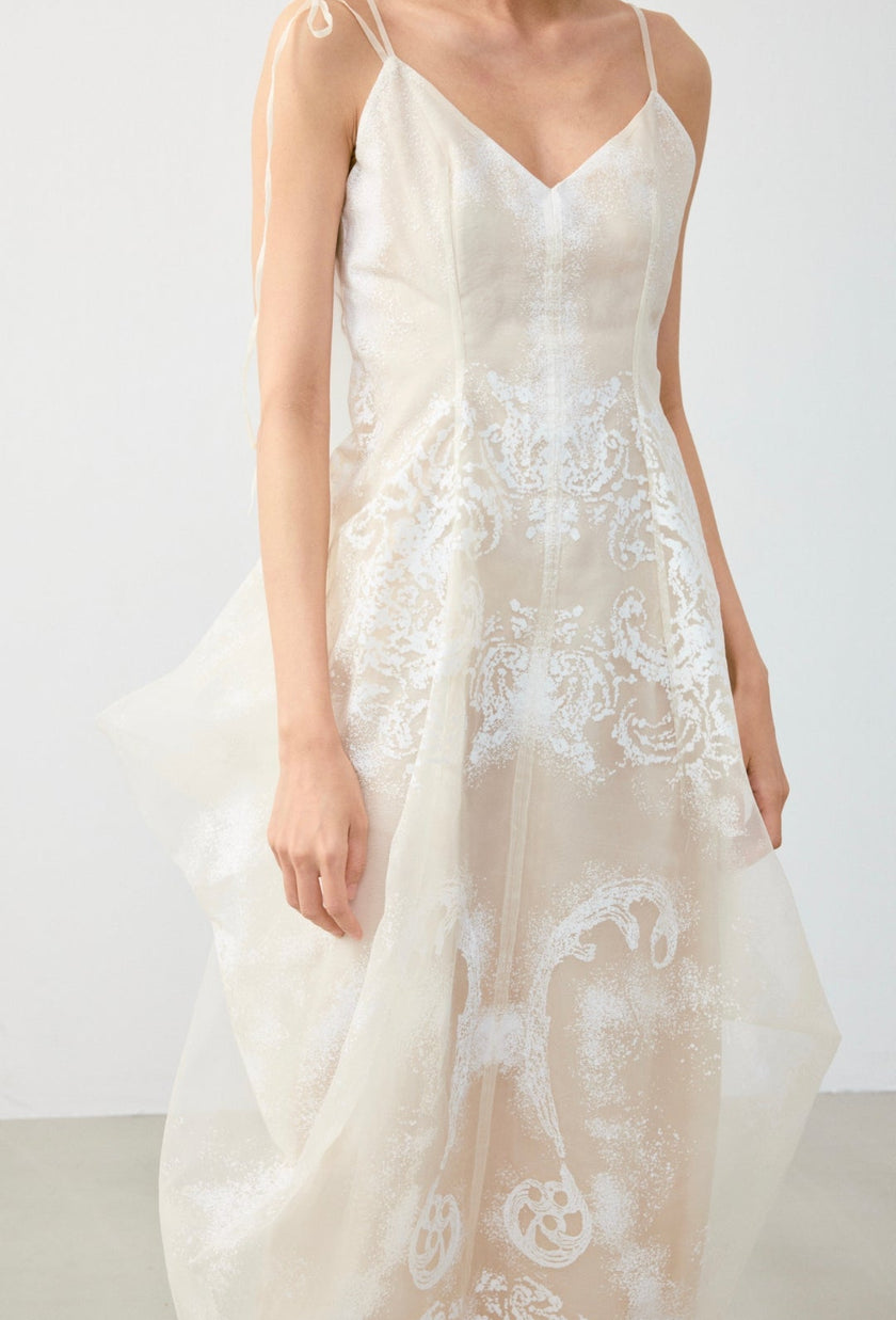 香水拓印細肩羅馬洋裝 PERFUME MEMORY STRAP ROMAN DRESS
