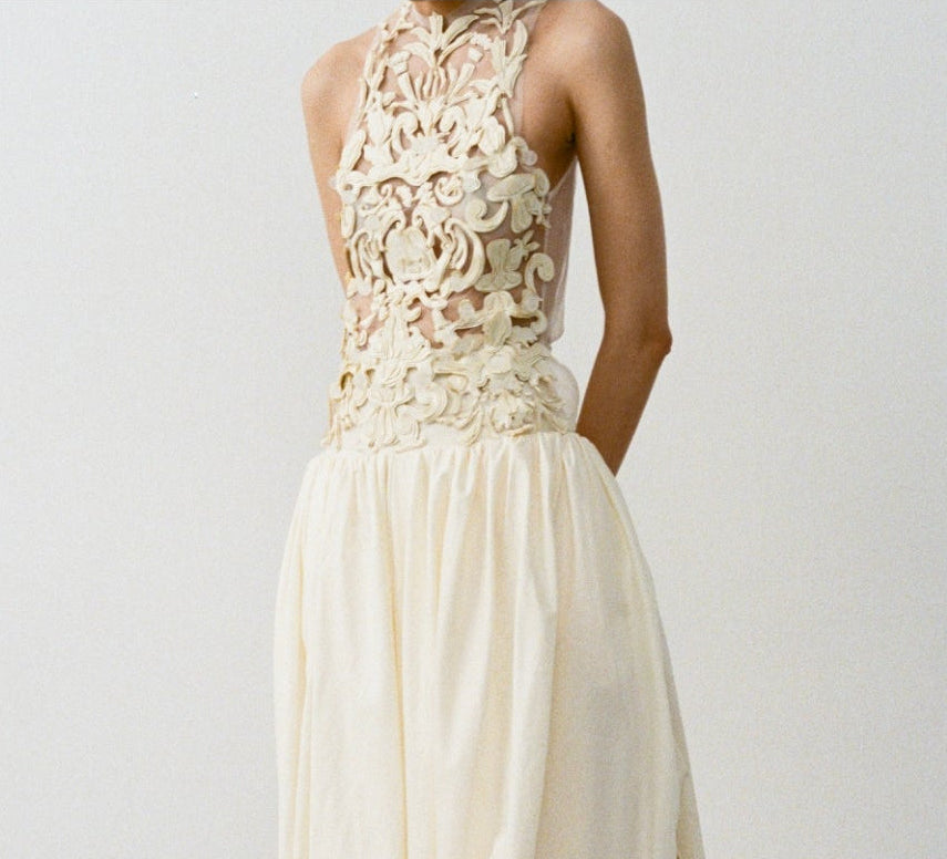 浮雕香水皮革手工上衣 LEATHER COUTURE TOP