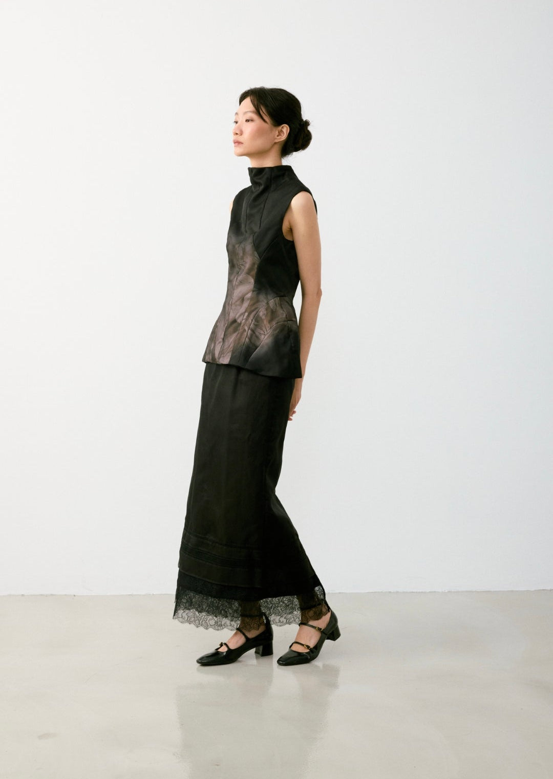 羽花瓶印花上衣 FEATHER PRINT PERFUME TOP
