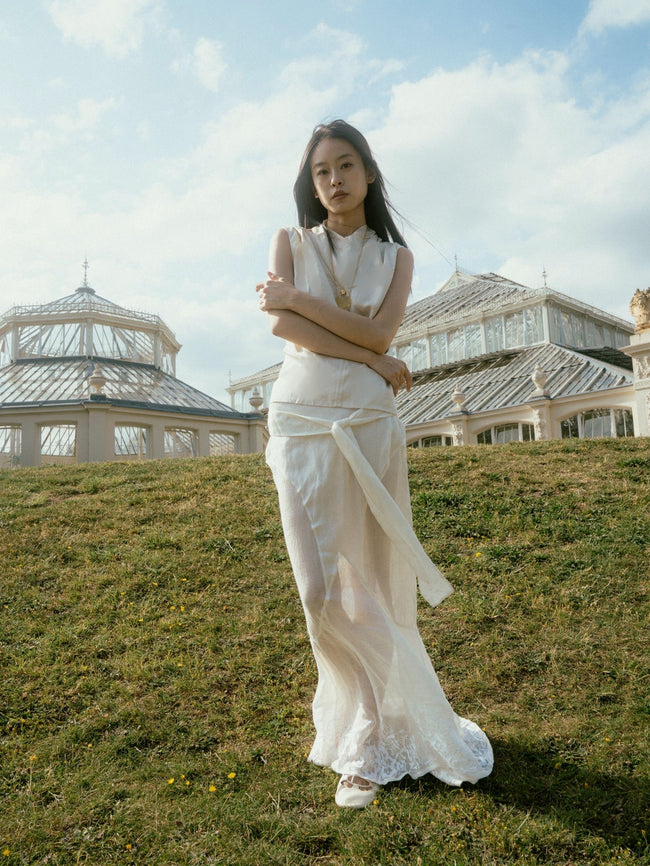 天使號角刺繡魚尾裙 Angel's Trumpet Skirt