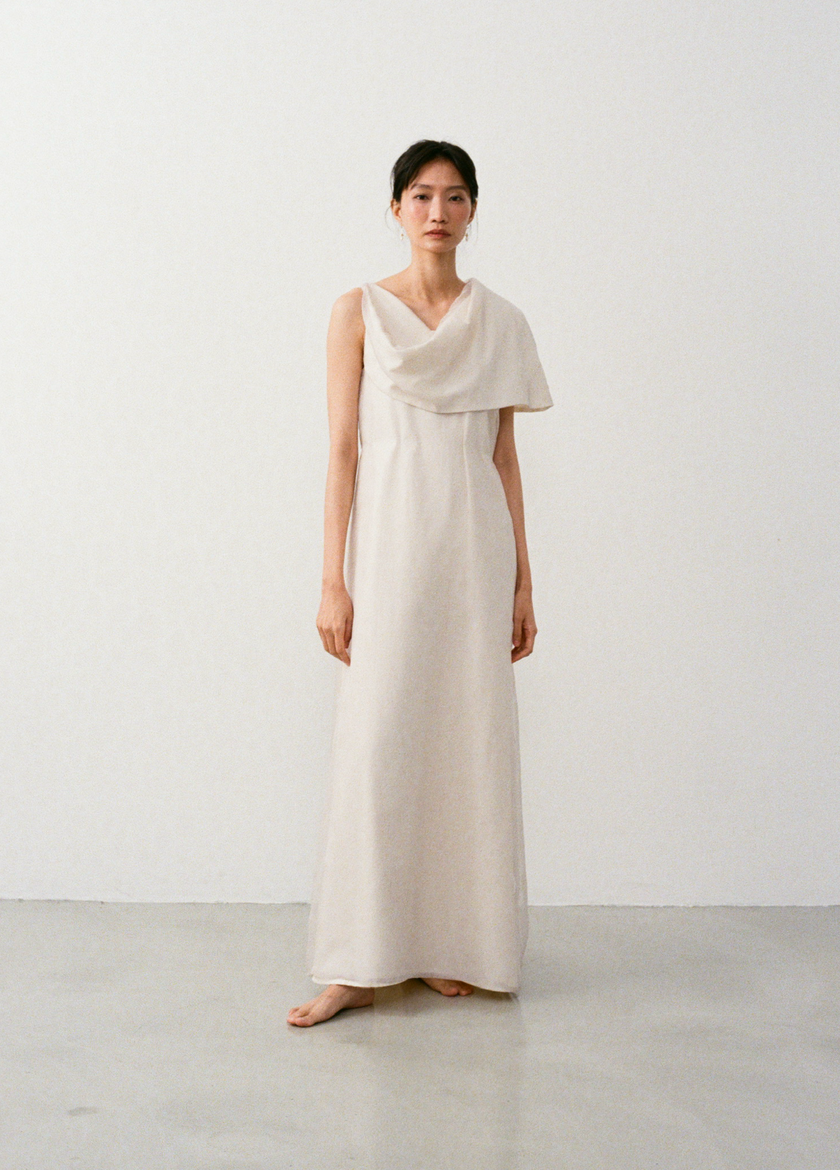 霧層次斗篷洋裝 MIST CAPE DRESS