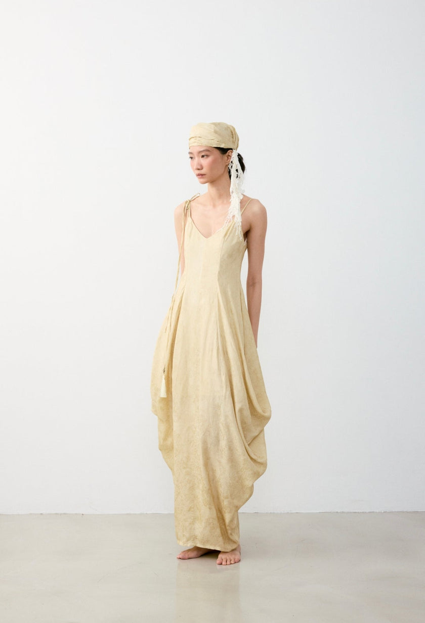 細肩提花羅馬洋裝 ACQUARD STRAP ROMAN DRESS