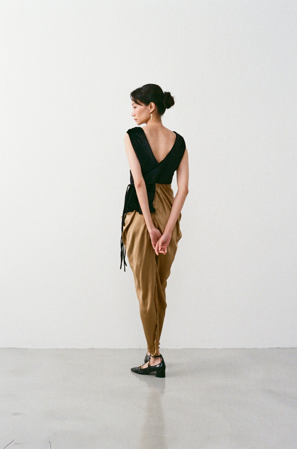 絨絲綁帶羅馬洋裝 VELVET SILK ROMAN DRESS