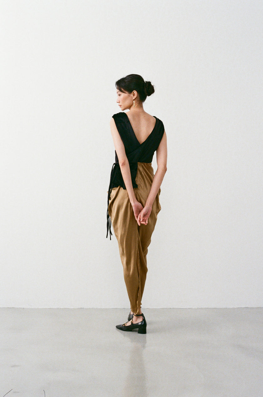 絨絲綁帶羅馬洋裝 VELVET SILK ROMAN DRESS